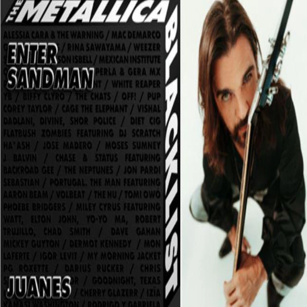 Juanes participa en el nuevo álbum ‘The Metallica Blacklist’